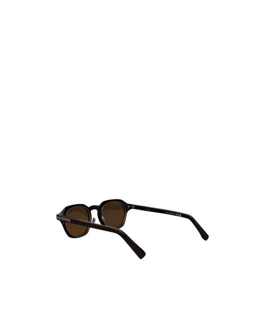 Zegna Multicolor Geometric Frame Sunglasses for men