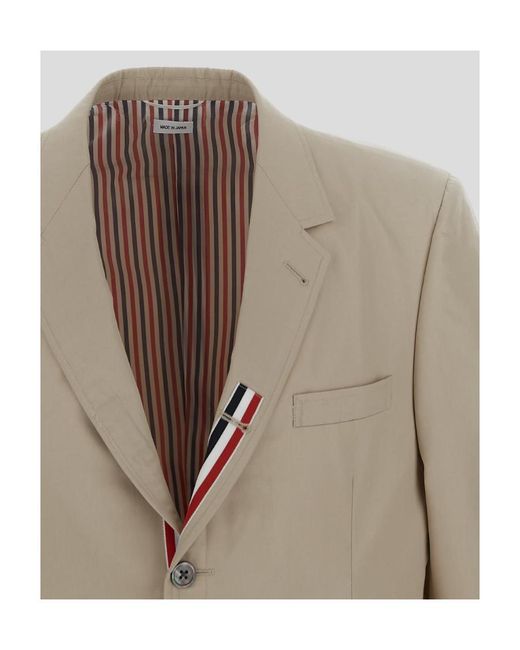 Thom Browne Brown Single-Breasted Tailored Blazer for men