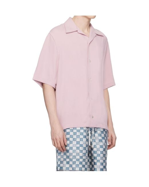 Amiri Pink Camping Short-Sleeve Shirt for men