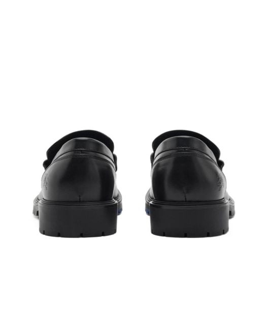 Burberry Black Rogue Slip-On Loafers for men