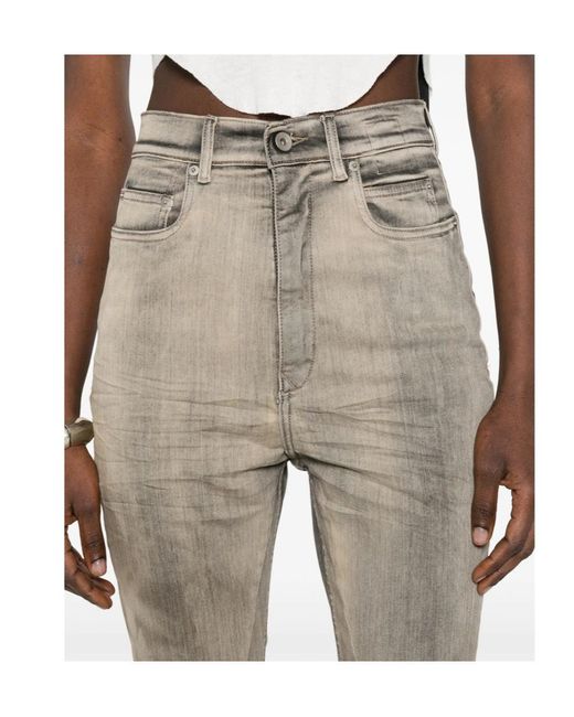 Rick Owens Gray Botan Bootcut Jeans