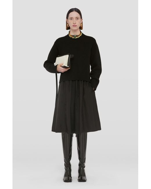 Jil Sander Black Crewneck Knitted Jumper