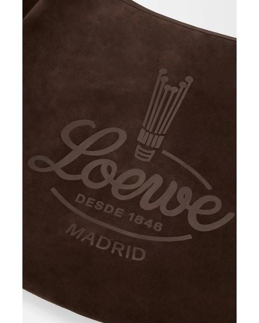 Loewe Brown Roomy Logo-Print Tote Bag for men