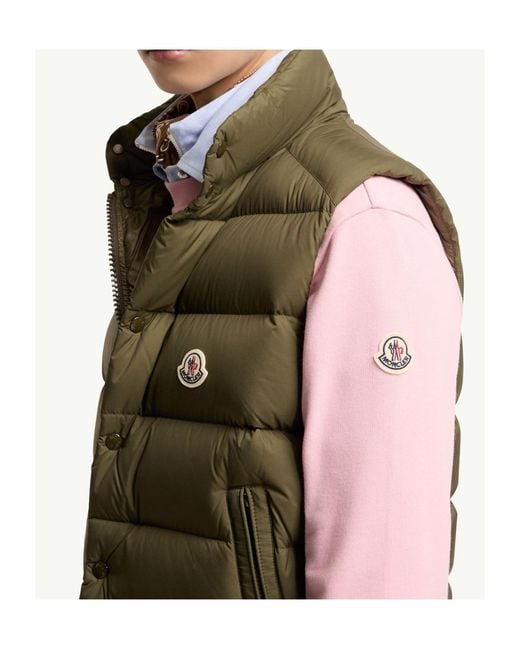 Moncler Green Tibb Down Vest for men
