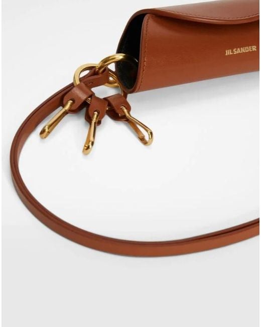 Jil Sander White Cannolo Key Ring