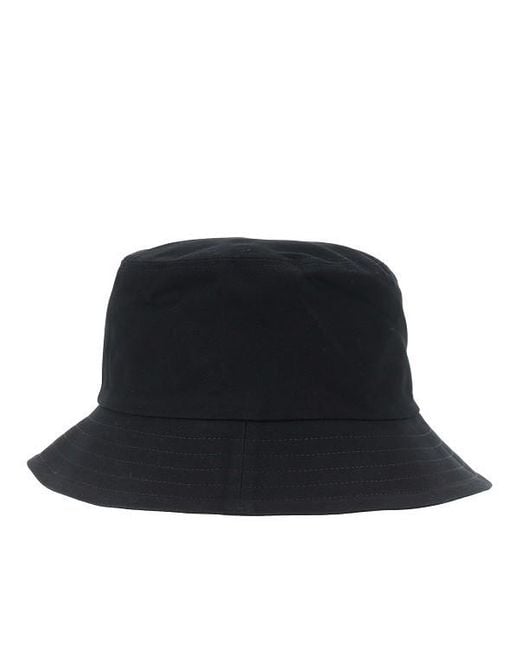 AMI Black Logo Embroidered Bucket Hat