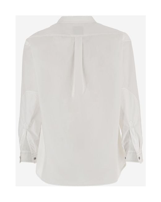 And Wander White Multi-Pocket Shirt for men