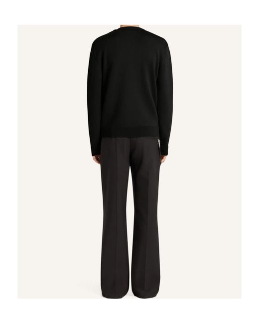 Courreges Black Courrèges Logo Detailed Crewneck Jumper for men