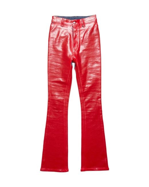 Acne Latex Flared Trousers