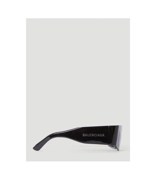 Balenciaga White Eyewear Rectangle Frame Sunglasses for men