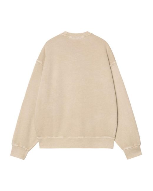 Carhartt Natural Nelson Logo Patch Crewneck Sweatshirt for men