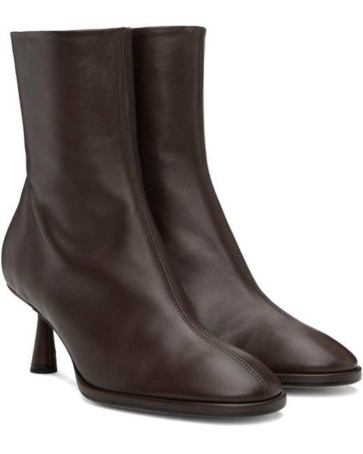 Aeyde Brown Dorothy Pointed Toe Ankle Boots