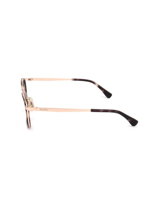 Max Mara White Oval Frame Glasses