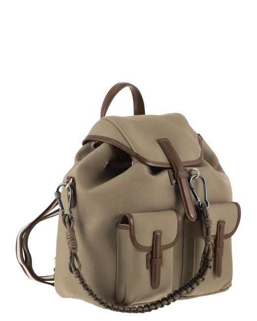 Weekend by Maxmara Brown Pocket Backpack