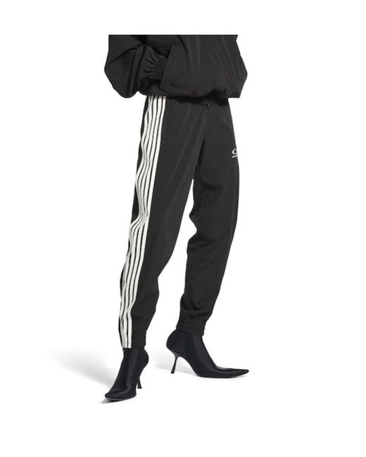 Balenciaga Black Fitted Tracksuit Pants