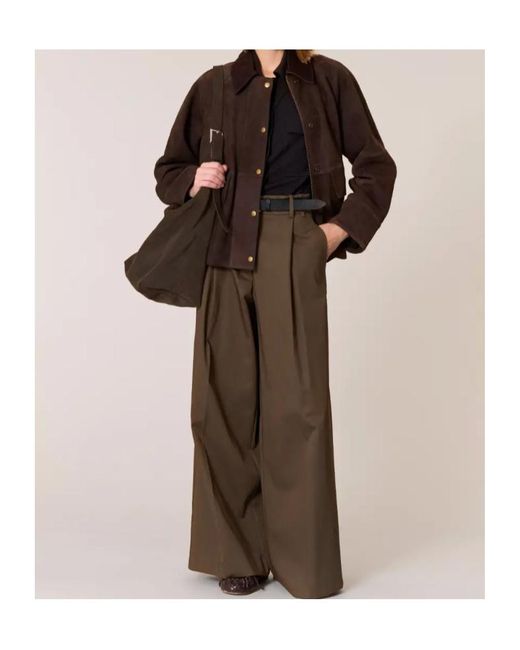 P.A.R.O.S.H. Brown Suede Jacket