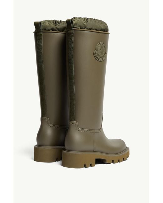 Moncler Green Kickstream High Rain Boots