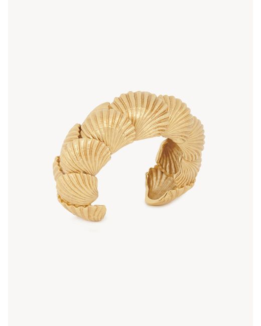 Chloé Metallic The Chloé Shells Cuff