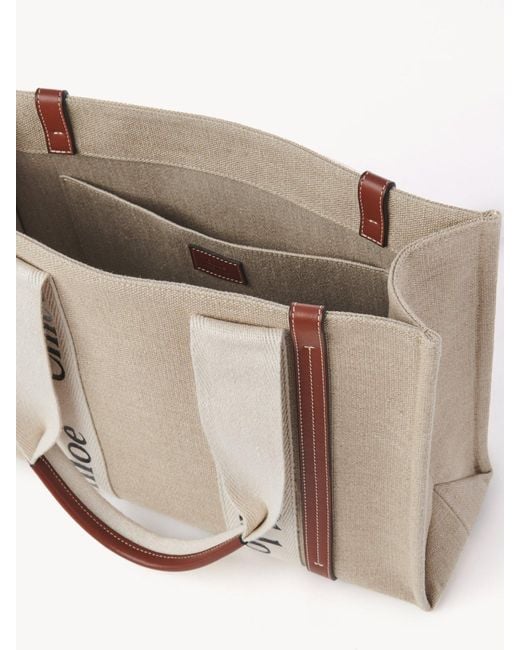 Chloé Natural Medium Woody Toe Bag