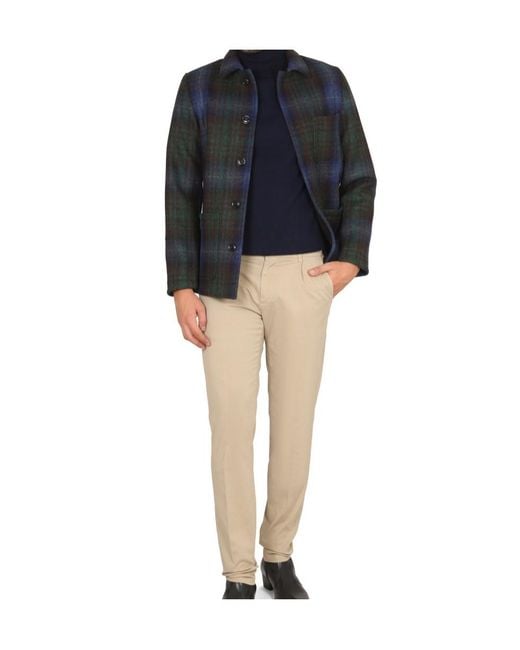 Aspesi Blue Tadao Buttoned Jacket for men