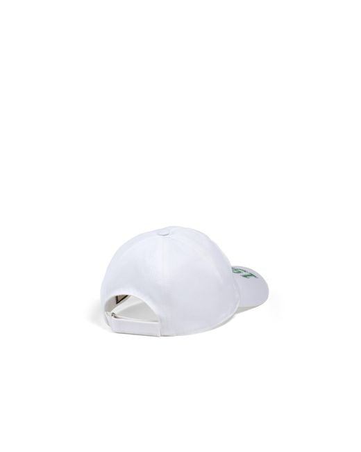 Gucci White Logo Patch College Baseball Cap for men
