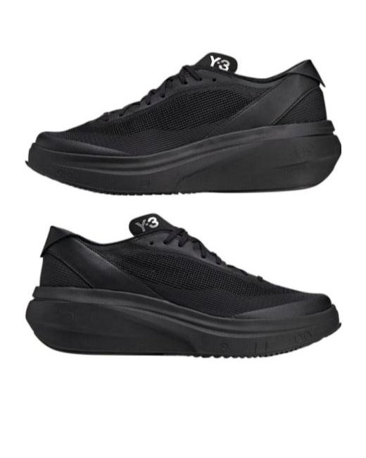 Y-3 Black Subaya Lace-Up Sneakers for men
