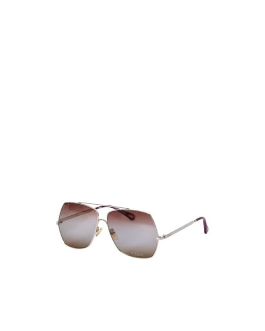 Chloé Multicolor Chloé Eyewear Square Frame Sunglasses