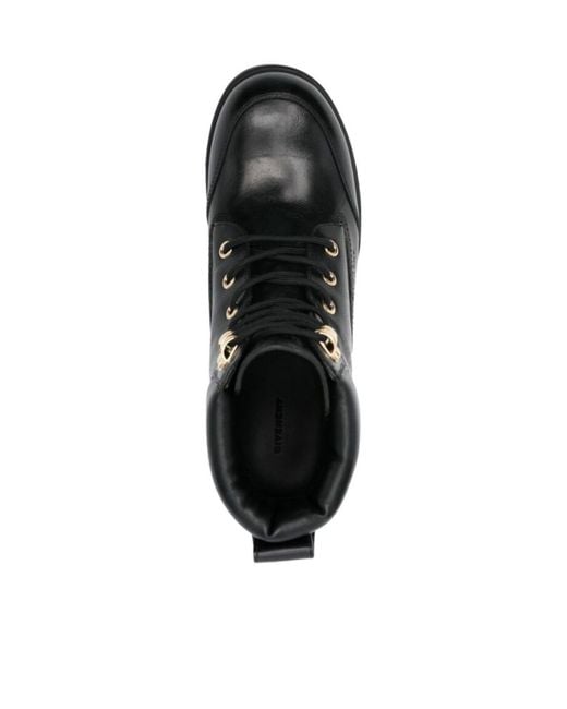 Givenchy Black Trekker Lace-Up Ankle Boots