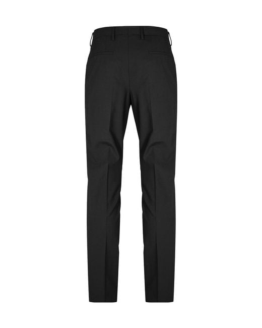 Boss Black Solid Color Casual Trousers for men