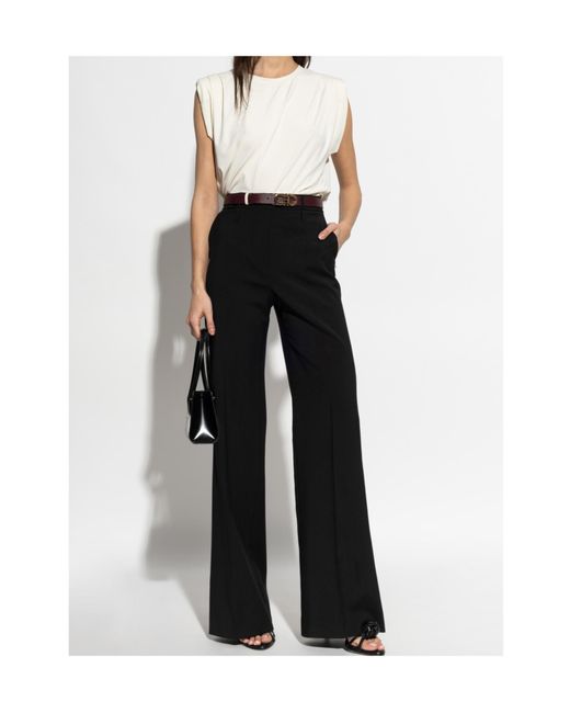 MICHAEL Michael Kors White Crew Neck Sleeveless Top