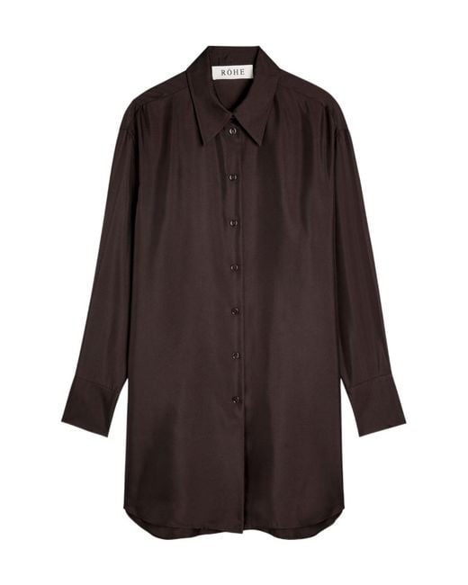Rohe Brown Silk Shirt