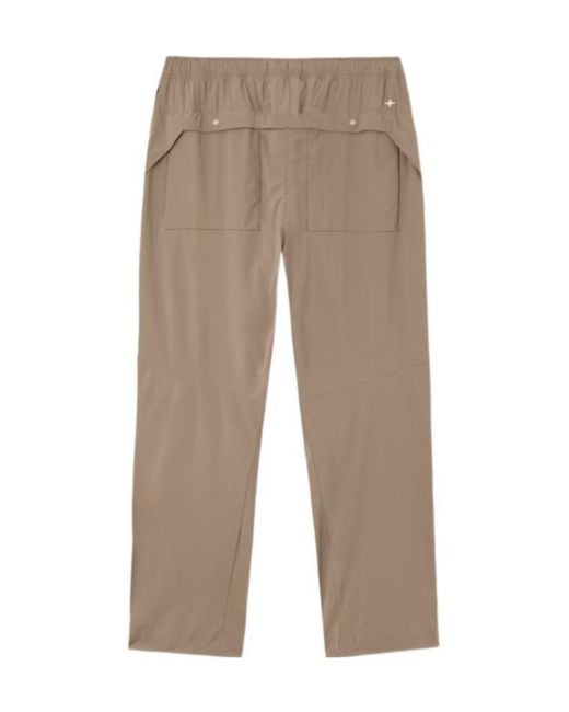 Stone Island Natural Elasticated-Waistband Technical Trousers for men