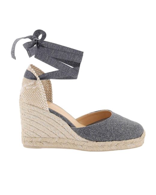 Castaner Metallic Castañer Carina Almond Toe Espadrilles