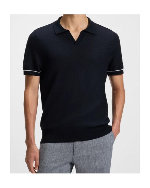 Boss Black V-Neck Polo Shirt for men