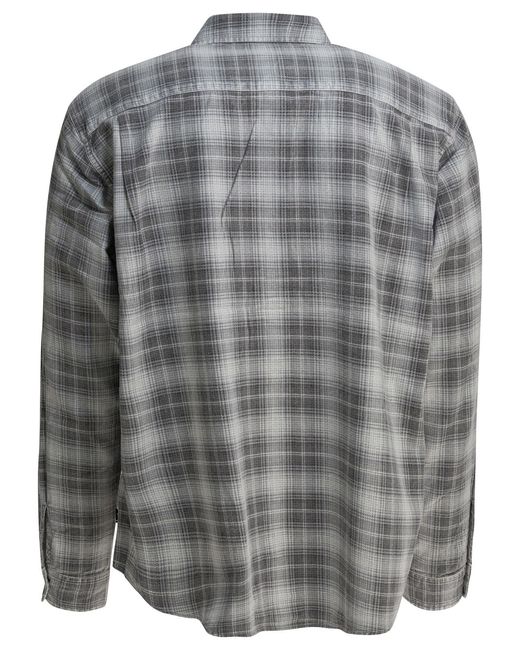 Stussy Gray Long-Sleeved Shirt for men