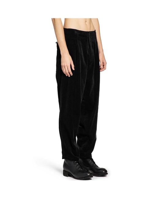 Y-3 Black Side-Zip Trousers for men