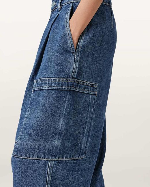 AllSaints Blue Sol Cargo Jeans