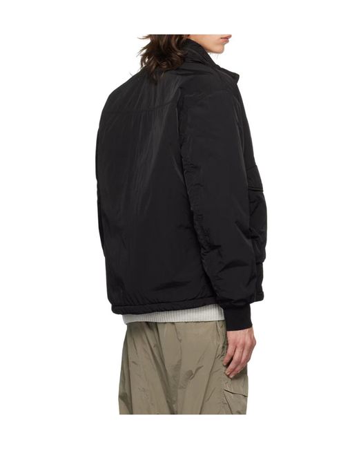 C P Company Black Chrome-R Body Zipped Padded Jacket for men