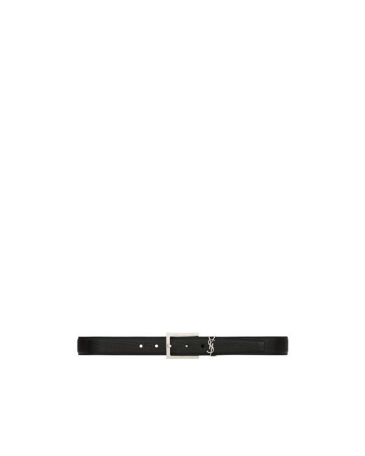 Saint Laurent White Adjustable Belt
