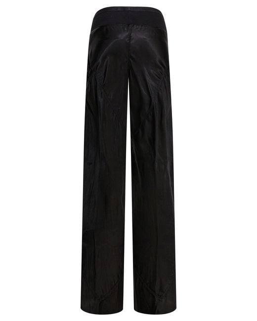Rick Owens Black Bias Square Pockets Trousers