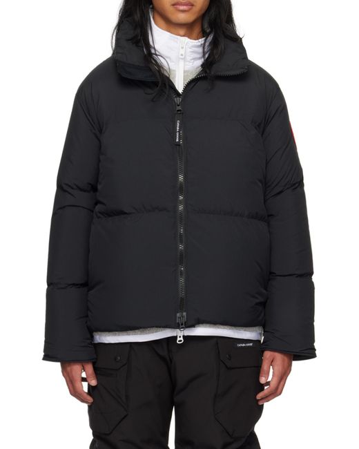Canada Goose Black Lawrence Zip-Up Padded Parka for men