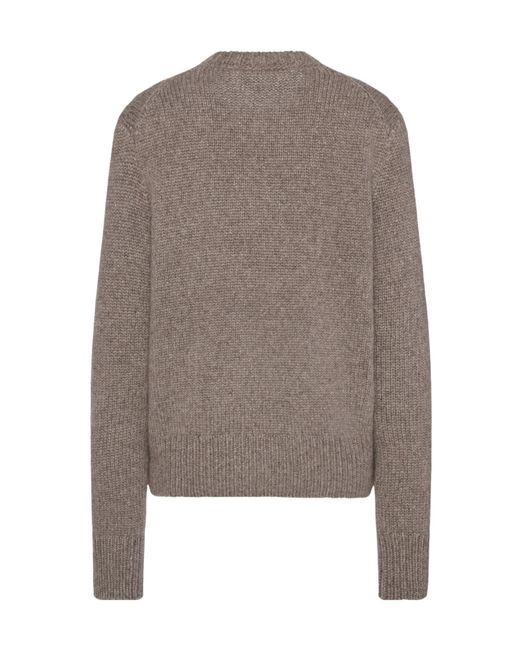 The Row Brown Long-Sleeved Sweater