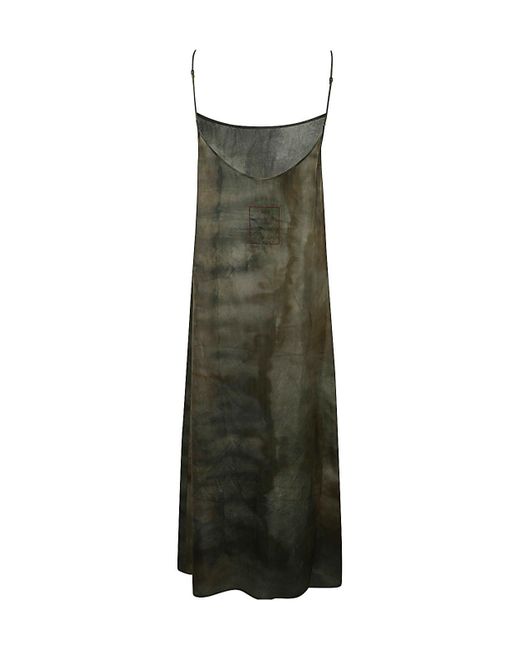 Uma Wang Green Thin Shoulder Strap Dress