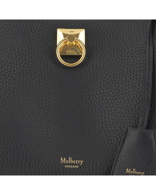 Mulberry Black Small Iris Top Handle Bag