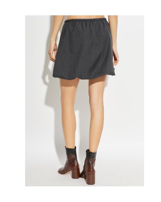 Samsøe & Samsøe Gray Saroko Drawstring Skirt