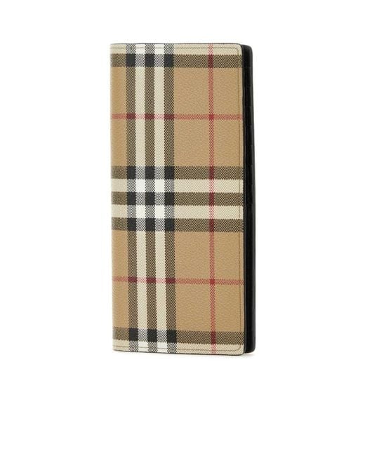 Burberry Metallic Vintage Checked Bi-Fold Wallet for men