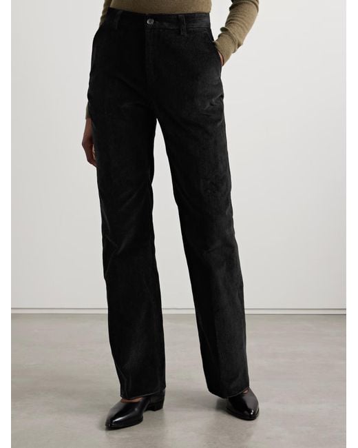 Bally Black Flared Casual Pants With Belt Loops
