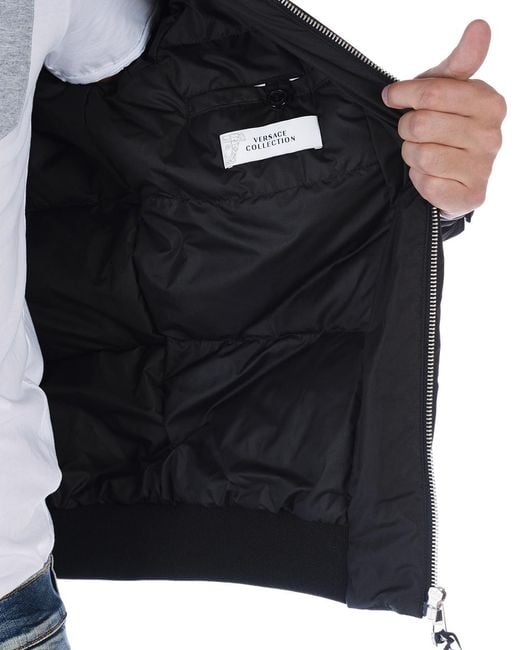 Versace Blue Logo Zipper Casual Jacket for men