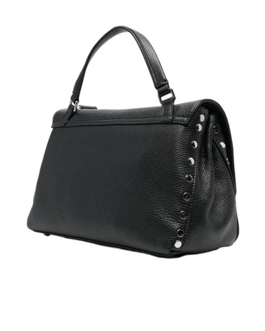 Zanellato Black Small Postina Messenger Bag