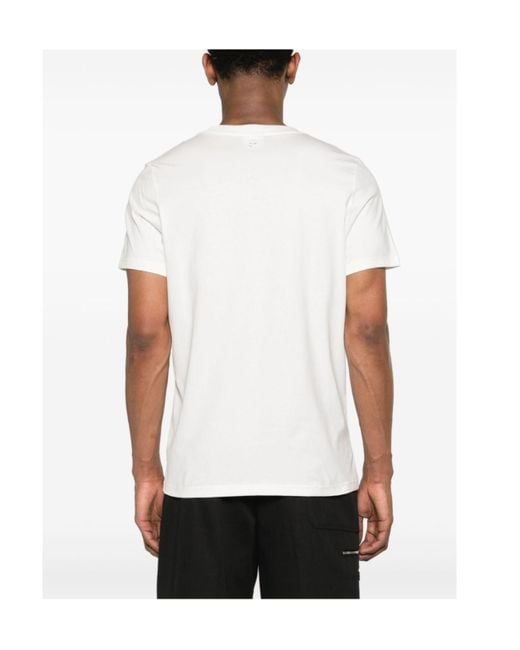 Courreges White Courrèges Short-Sleeved Crewneck T-Shirt for men